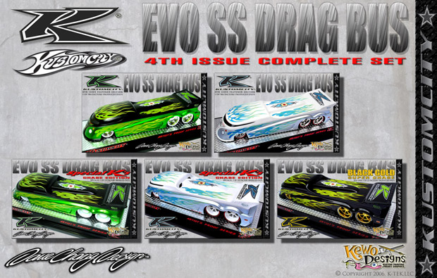 KUSTOMCITY� ---- ----- 04TH ISSUE ----- --EVO SS DRAG BUS-- -- ARTIST PROOF 4 --