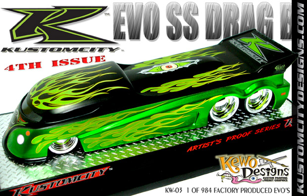 KUSTOMCITY� ---- ------ 4TH ISSUE ------ --EVO SS DRAG BUS-- -- ARTIST PROOF 4 -- ------(Sold Out)-------