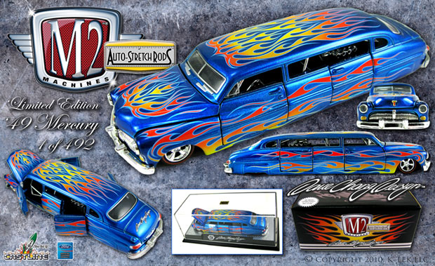 --M2 MACHINES�--  ----AUTO-STRETCH---   -------  '49 MERC  ------- ---- (SALE $17.99) ----