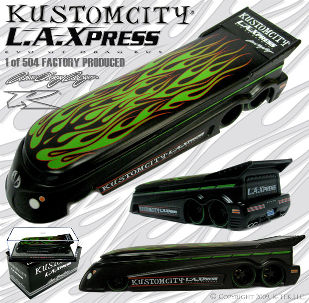 KUSTOMCITY� ---- ------ 14TH ISSUE ------ EVO GT DRAG BUS-  L.A.XPRESS EDITION